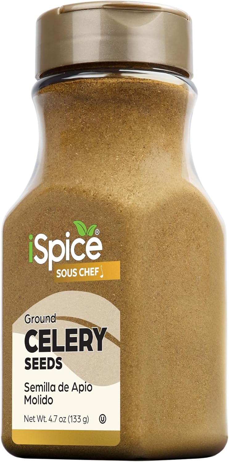 iSpice | Celery Seed Ground | Kosher | Gourmet Spice | Kosher (4.7 OZ)