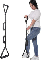 Fanwer 35-44 Inch Long Leg Lifter Strap - Multi-Loop Adjustable, Rubber Handgrips & Non-Slip Foot Pad, Hip & Knee Replacement Surgery, Mobility Aids for Wheelchair, Car, Bed