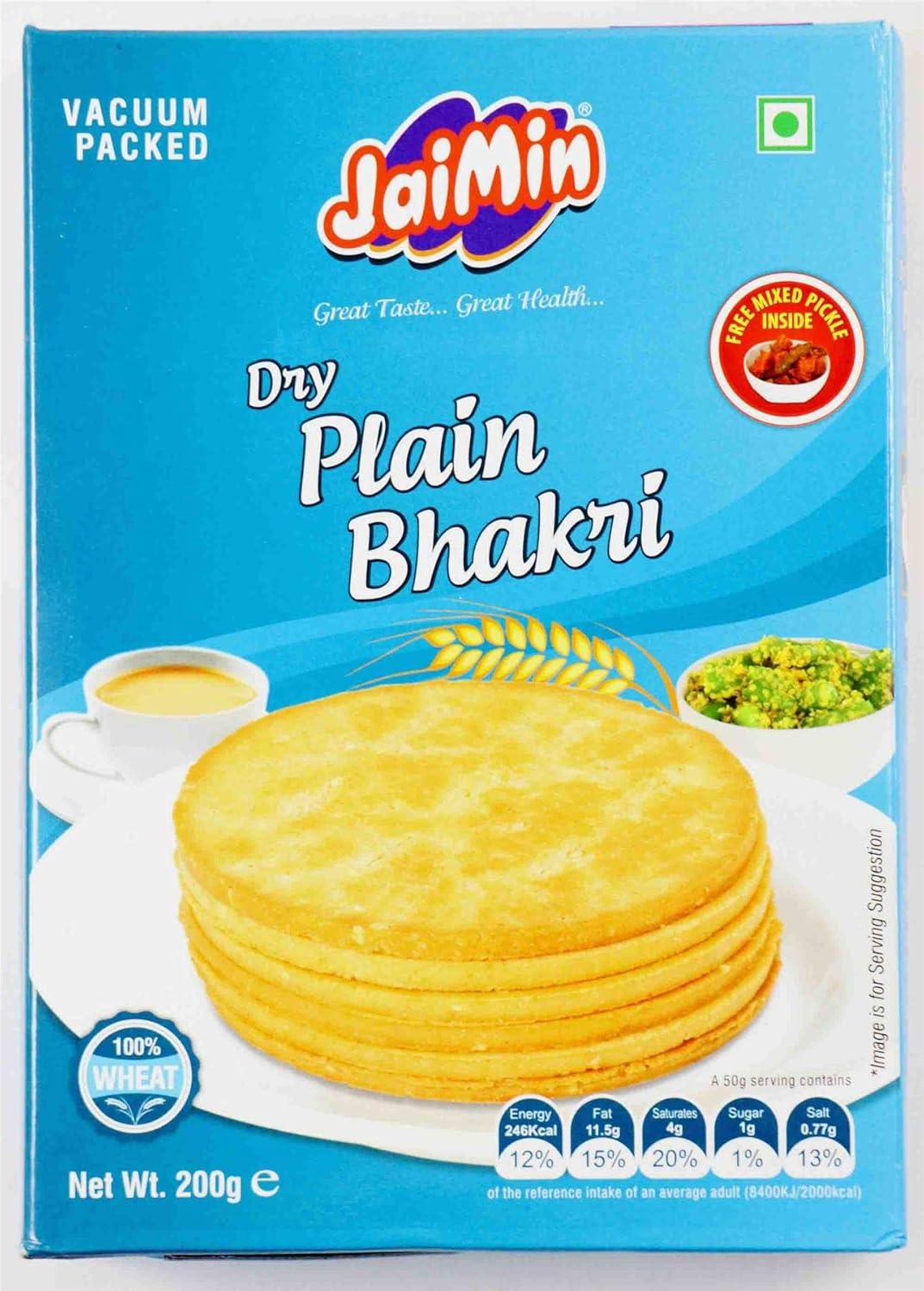 Jaimin Dry plain Bhakri - 200g