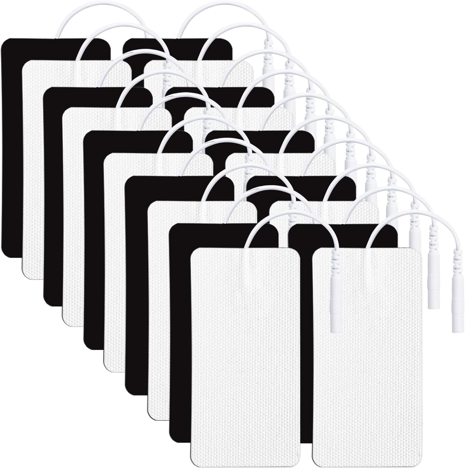 TENS Unit Replacement Pads 20 Pcs 2" x 4" Large Electrode Patches with Upgraded Self-Adhesive & Non-Irritating Design, Reusable 35 Times for Electrotherapy, Compatible with AUVON, TENS 7000