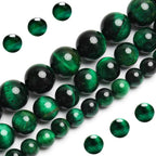 Natural Green Tiger Eye Beads, Grade AAA Gemstone Round Loose Beads 8MM 100PCs Bulk Lot Options, Semi Precious Stone Beads for Jewelry Making