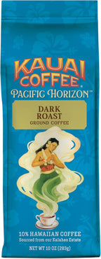 Kauai Coffee Ground Coffee – Smooth, Rich, Dark Roast – Nutty Notes with Chocolate Overtones – Arabica Coffee, 10% Hawaiian with No Bitterness – Koloa Estate, 1 Pack of 10oz