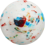 3 INCH LARGE Psychedelic Jawbreaker Candy BIG White Speckled Jawbreaker - Hard As A Rock