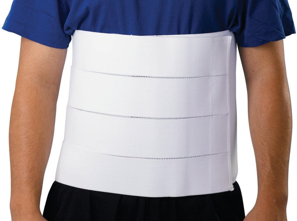 Medline Elastic Back Support, Universal Size, Adjustable Compression, Overlapping Closure, 33 Inches to 48 Inches, 6 Removable Plastic Stays, 1 Each