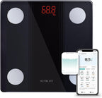 NUTRI FIT Bathroom Scale Smart Digital Bluetooth Scales for Body Weight, Body Fat, BMI Body Composition Analyzer Weighing Scale with High Precision Measurements Sync APP Heavy Duty 330lbs