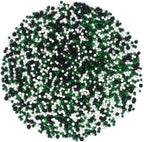 Mystic Sprinkles The Big Game Nonpareil Mix 3.8oz Bottles (Green, Black & White)
