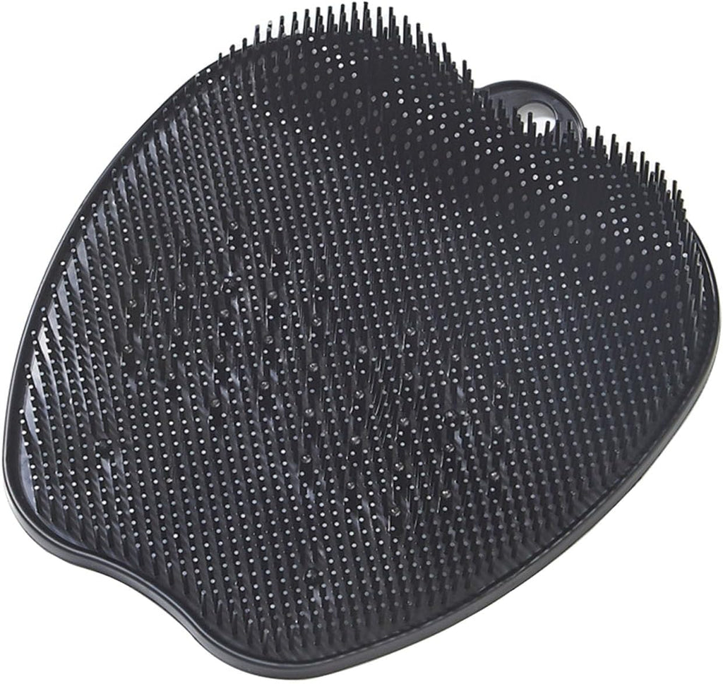 AXLOFO® Shower Foot Scrubber Mat with Non-Slip Suction Cups, Foot Spa Brush for Cleaning & Exfoliating Your Feet No Bend, Foot Massages Mat for Relax Your Feet (black)