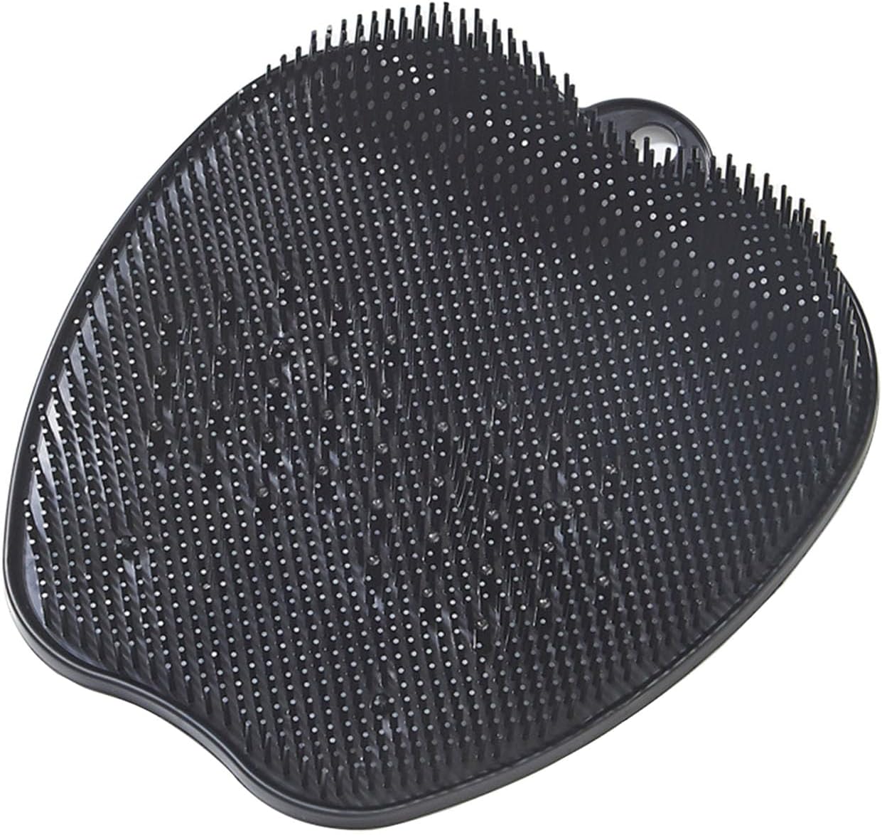 AXLOFO® Shower Foot Scrubber Mat with Non-Slip Suction Cups, Foot Spa Brush for Cleaning & Exfoliating Your Feet No Bend, Foot Massages Mat for Relax Your Feet (black)
