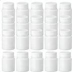 50PCS White Empty Solid Plastic Bottle Case Holder Container Vials Box with Screw Cap for Powder Sample Storage (50ml/1.67oz)