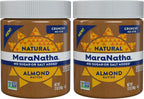 MaraNatha No Stir No Sugar or Salt Added Crunchy Almond Butter, 12oz (Pack of 2)