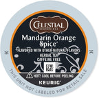 Celestial Seasonings Mandarin Orange Spice Herbal Tea, K-Cup Portion Pack for Keurig K-Cup Brewers, 24-Count
