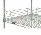 Nexel Wire Shelf Ledge, 14" L x 4" H, Snap in, Stackable for Height, Chrome, NSF Approved, Shelf Not Included