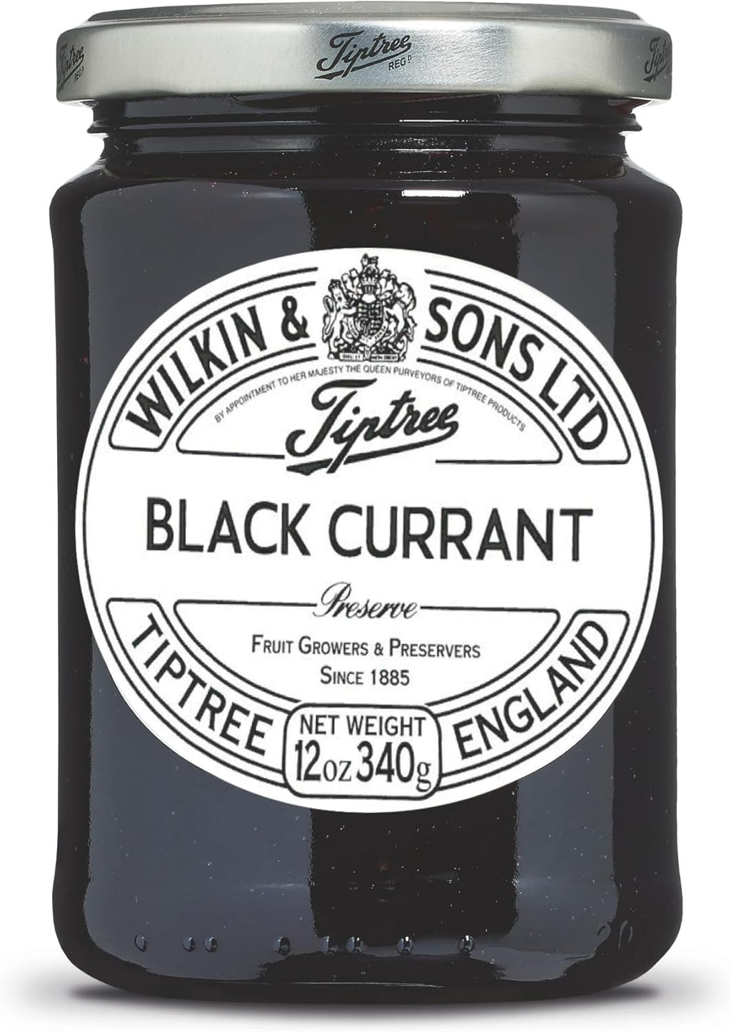 Tiptree Black Currant Preserve, 12 Ounce Jars (Pack of 6)