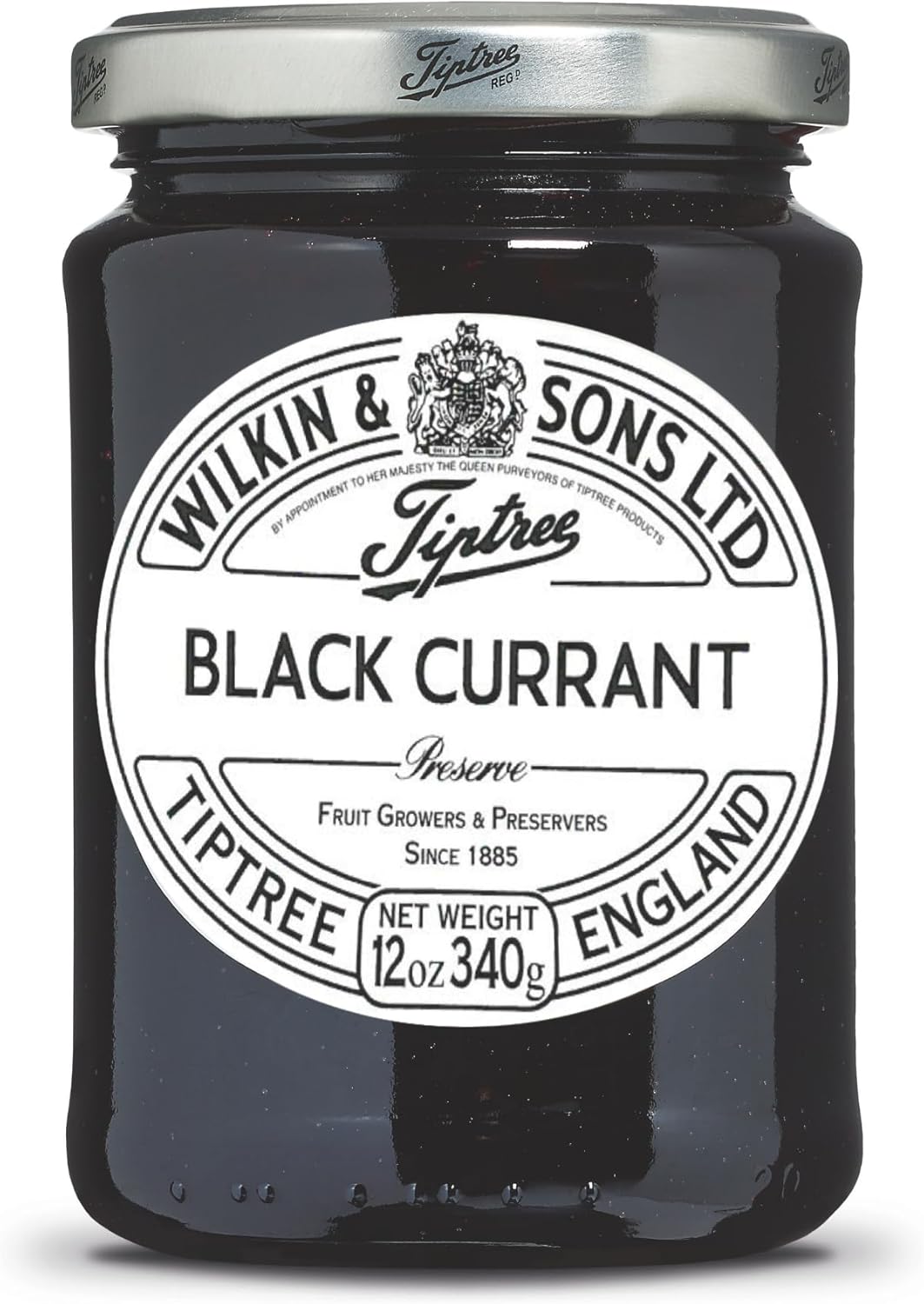Tiptree Black Currant Preserve, 12 Ounce Jars (Pack of 6)
