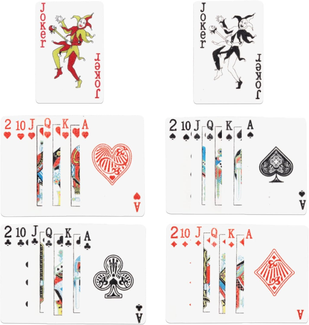 52 Edible Casino Poker Theme Cupcake Toppers Playing Cards Party Decorations Poker Game Cupcake Picks Edible Casino Cake Toppers for Las Vegas Casino Night Poker Theme Party Food Decorations Supplies