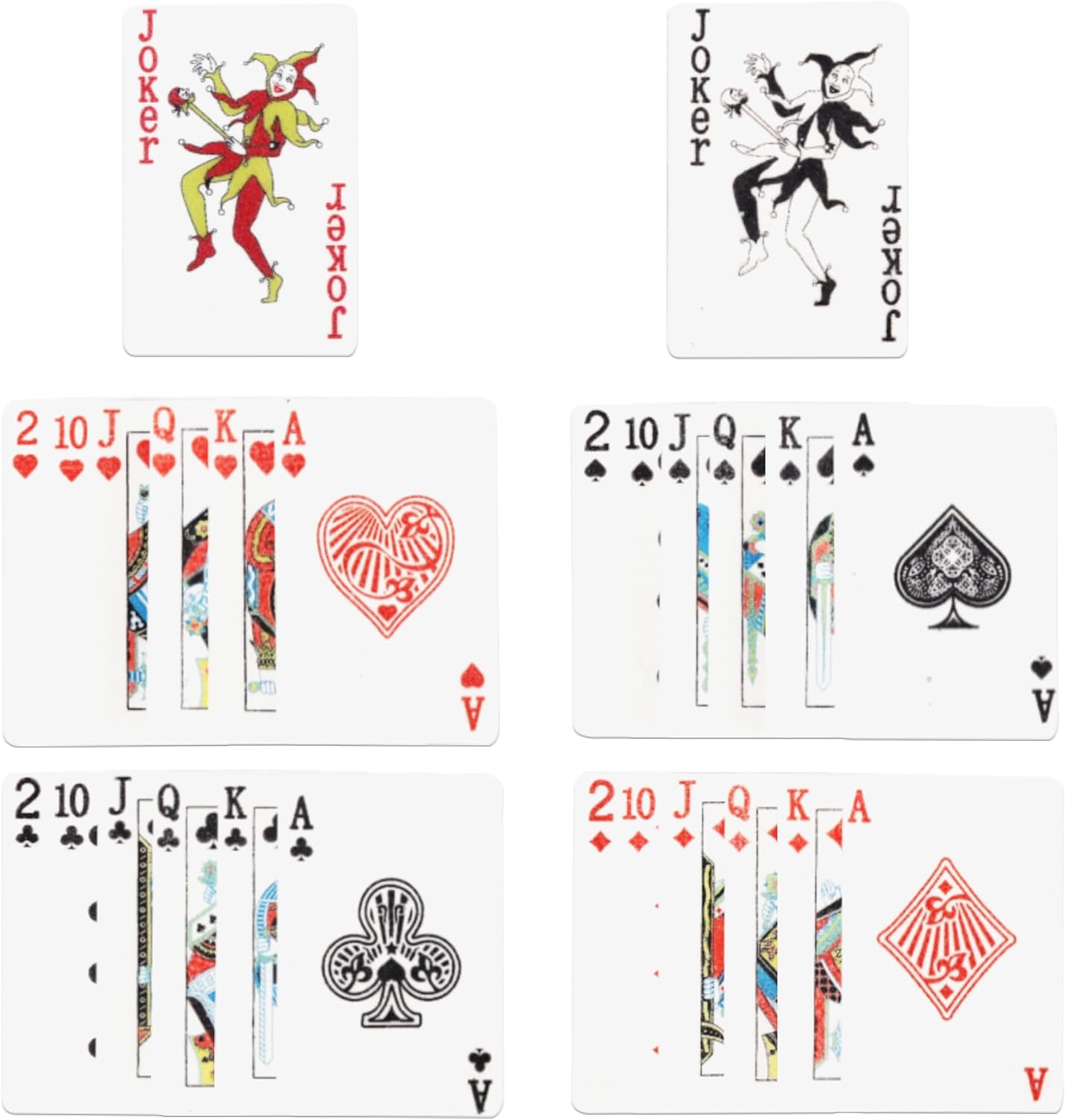 52 Edible Casino Poker Theme Cupcake Toppers Playing Cards Party Decorations Poker Game Cupcake Picks Edible Casino Cake Toppers for Las Vegas Casino Night Poker Theme Party Food Decorations Supplies
