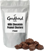 Goodland Farms Milk Chocolate Peanut Clusters | 1 Pound Bag | Fresh Roasted Peanuts Coated in Smooth Creamy Milk Chocolate