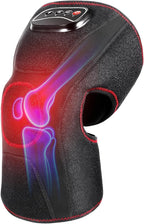 QUINEAR Air Compression Knee Massager with Heat, Knee Brace Wrap for Arthritis Pain Relief, Heating Pad for Knee for Circulation and Pain Relief,3 Modes & 3 Intensities