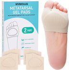 Metatarsal Pads for Women & Men – 2 Pairs Gel Metatarsal Foot Pads for Pressure Relief – Breathable Cushions for Ball of Foot, Morton's Neuroma, Metatarsalgia – Size M（Women 8-12.5；Men：7-11）