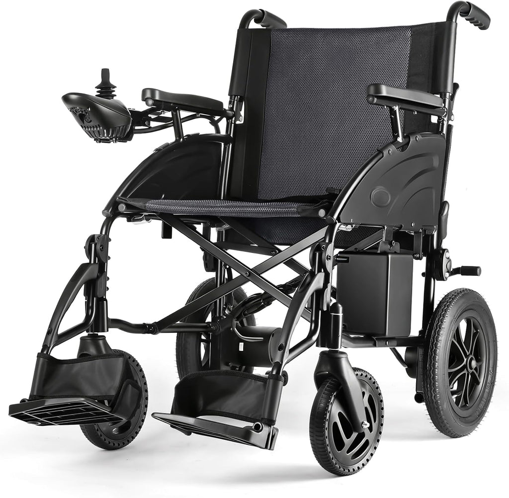 SLF20 Electric Wheelchair, Foldable Durable Motorized Wheelchair with 19-inch Seat, Electric Wheelchairs for Adults, Airline Approved