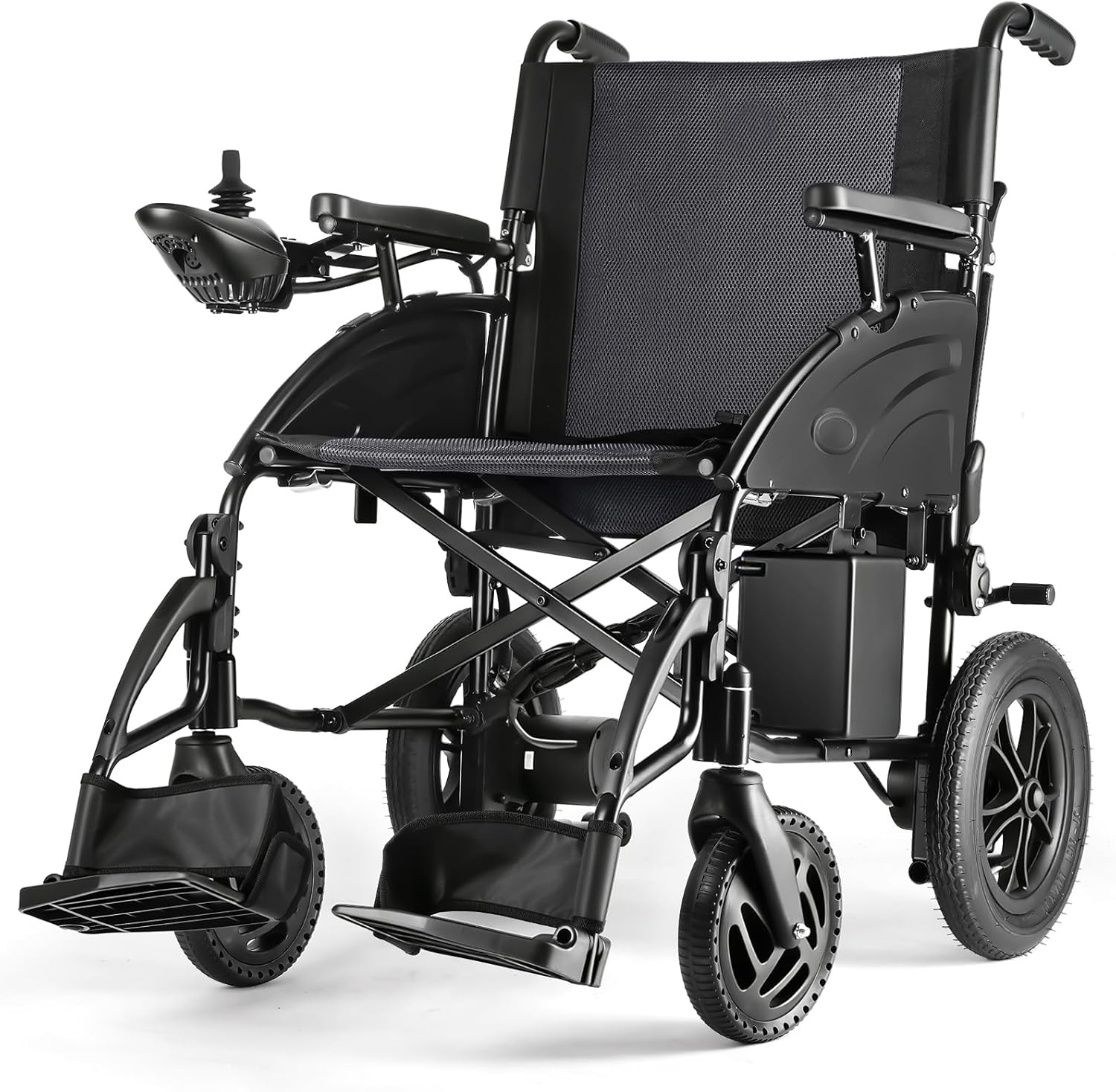 SLF20 Electric Wheelchair, Foldable Durable Motorized Wheelchair with 19-inch Seat, Electric Wheelchairs for Adults, Airline Approved