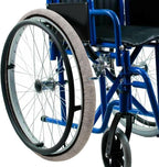 2 PCS Wheelchair Tyre Covers for Wheelchair Tires 24’’ Non-Slip Wheelchair Wheel Covers to Protect Floors Carpets, Wear-Resistant Wheelchair Accessories for Keeping Floor Clean