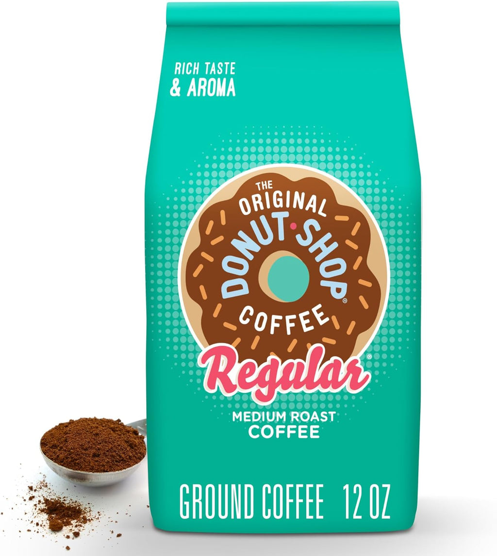 The Original Donut Shop Coffee, Regular, Medium Roast, Ground Coffee, 12 oz Bag
