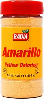 Badia Yellow Coloring, 4.25 oz – Vibrant Food Coloring for Rice, Soups, and Sauces