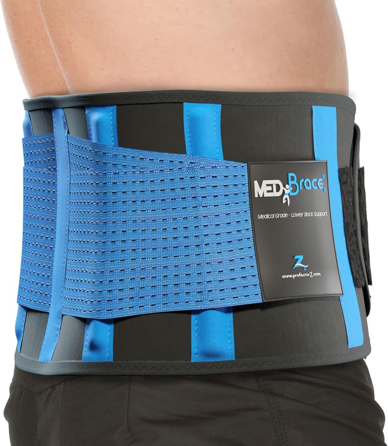 MEDiBrace Back Brace Support Belt for Lower Lumbar Pain Relief for Men and Women - Medical Grade Orthopedic Waist Compression for Sciatica Nerve, Scoliosis, Disc or Lifting at Work