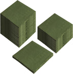 200 Pack Cocktail Napkin 2-Ply Dessert Napkins Folded 5 x 5 Inches Disposable Napkins for Dinner Wedding Birthday Party Bridal Anniversary Reception Event (200, Green)