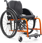 Sports and Leisure Wheelchair, Adult Self-propelled Lightweight Folding Aluminum Alloy Shock-Absorbing Wheelchair,Manual Chair,Quick Release Rear Wheels(B,Seat Width 42cm/16.5in)