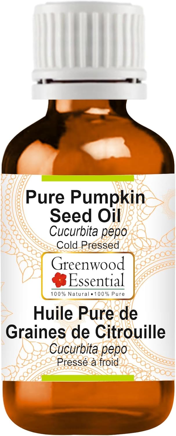 Greenwood Essential Pure Pumpkin Seed Oil (Cucurbita pepo) Cold Pressed 5ml (0.16 oz)