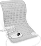 Deepsoon Heating Pad,Electric Heating Pads for Back,Neck,Moist Heating Pad for Abdomen Shoulder Knee Legs,Dry/Moist Heat&Auto Shut Off,Mother's Day Birthday for Men and Women,Light Gray,24x12 Inch