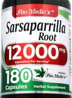 FITO MEDIC'S Sarsaparilla Root | Sarsaparilla Root Capsules | 180 Capsules | Concentrated Extract | Highly Absorbable Herbal Supplement