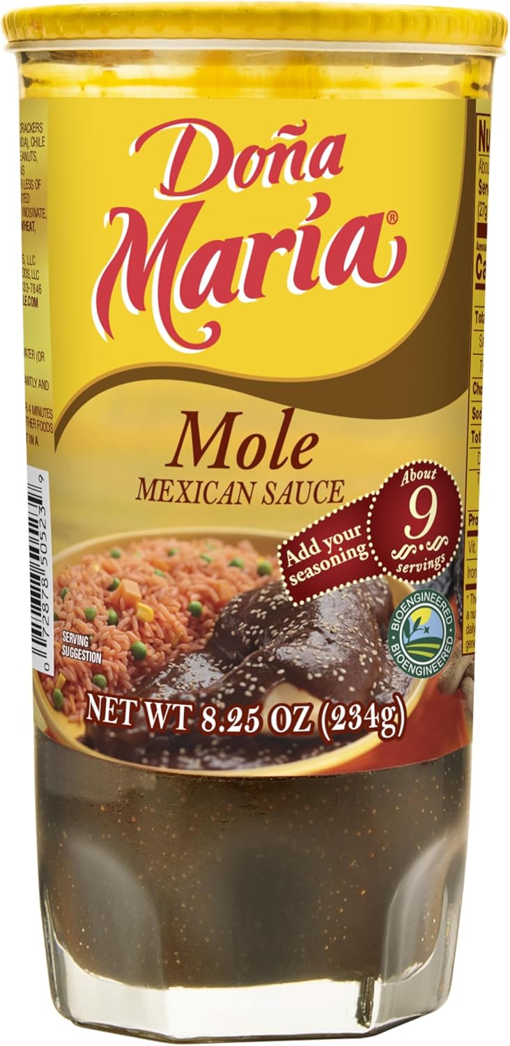 DONA MARIA Mole Paste, Mole Chocolate Sauce, 8.25 oz (Pack of 12)
