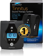 Sound Oasis Tinnitus Sound Therapy System, 24 Dr. Developed Sounds, Manage Tinnitus, Sleep Enhancement Lulls You to Sleep, Ear Ringing & Noise Relief, Privacy, Alarm w/Chime, Auto-Off Sleep Timer