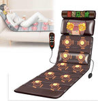 Vibrating Massage Mattress Pad with Heat,10 Vibrating Nodes Full Body Massage Mat with Adjustable Pillows Heating Pads,Full Body Massager for Neck and Back Muscle Relaxation