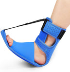 KTSAY Upgrade Plantar Fasciitis Night Splint & Relief Brace with Adjustable Straps - Support for Achilles Tendonitis, Heel Spur Pain, Day & Night Use (1, Blue)
