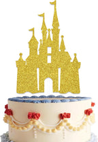 Castle Cake Topper - Princess Cake Decorations - Princess Birthday Party Decorations Gold