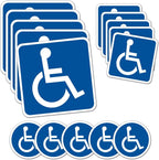 15PCS (3size) Disabled Wheelchair Symbol Handicap Accessible Sticker for Wheelchair Person