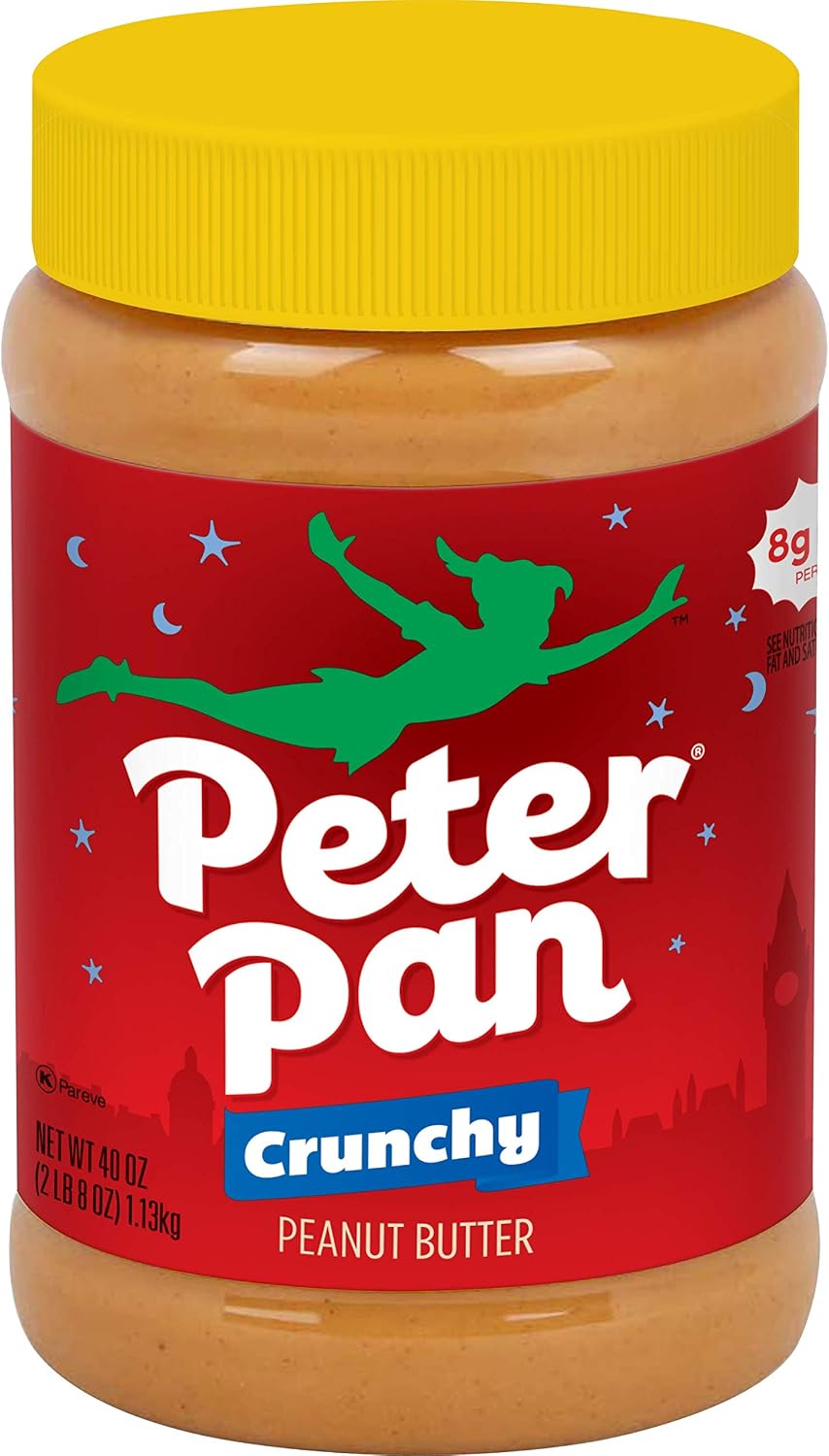 Peter Pan Crunchy Peanut Butter, 40-Ounce Jars (Pack of 3)
