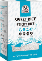 52USA Sweet Sticky Rice 2 Pound (32 Ounce), Premium Glutinous Rice 907g (Pack of 1), Gluten-Free, Vegan, All Natural, White Rice, Rich in Fibers and Minerals
