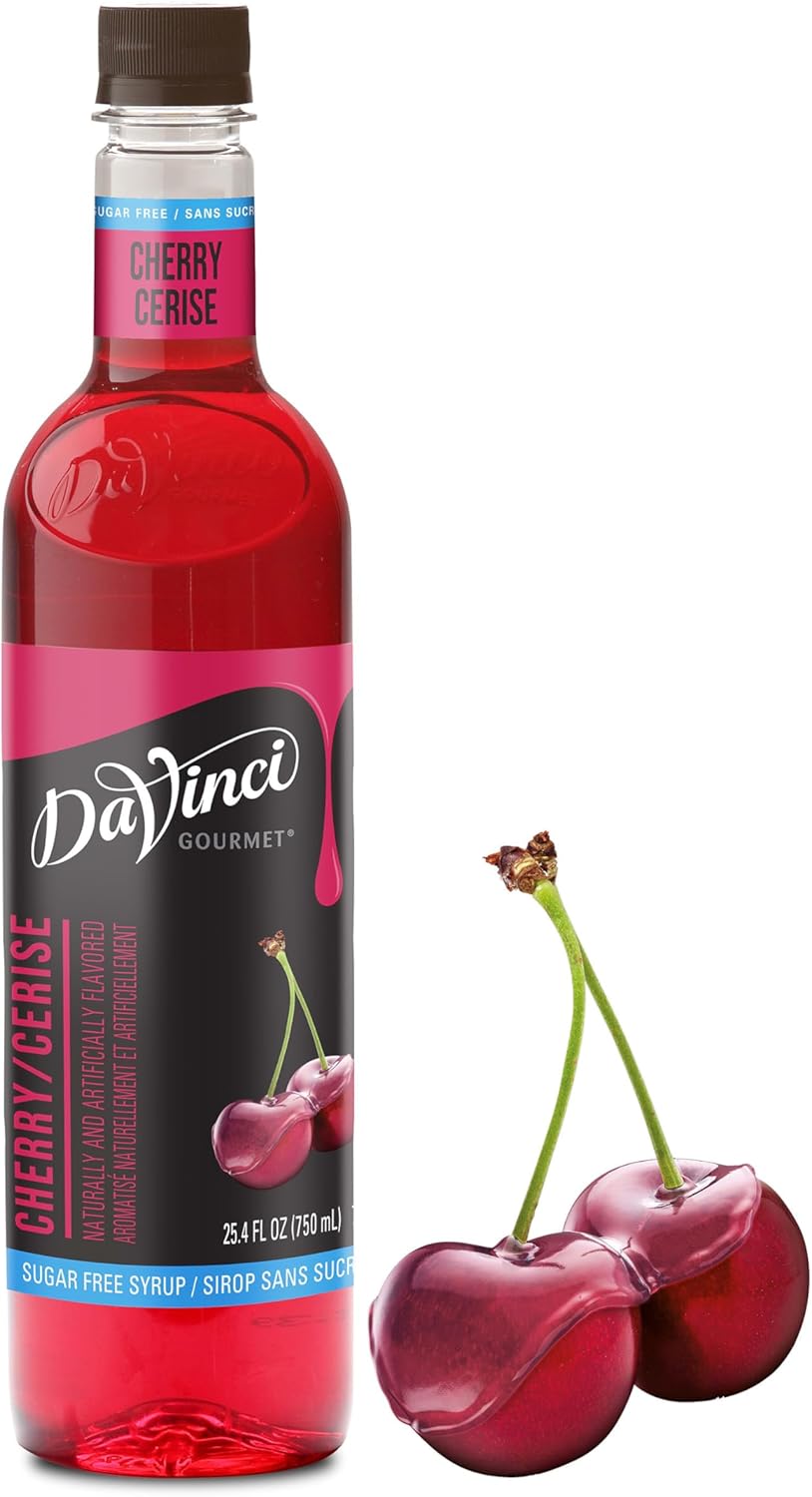 DaVinci Gourmet Sugar-Free Cherry Syrup, 25.4 Fluid Ounces (Pack of 1)
