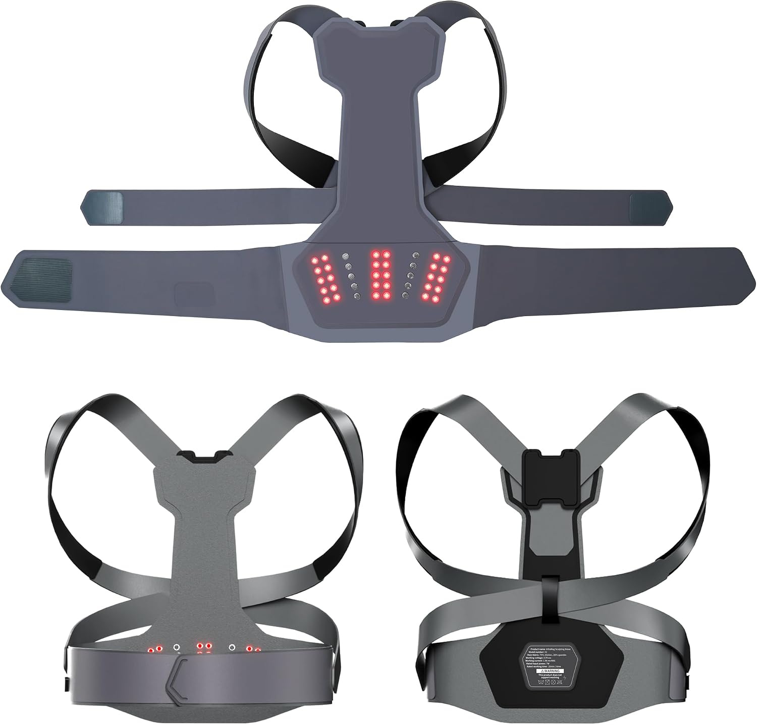 Infrared Heating Back Brace with Magnetic Support for men and women – Adjustable Waist Belt, Yoga-Grade Fabric, Lumbar Support, Invisible Wear Design, for Posture Correction and Pain Relief