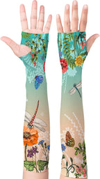 YPHCDO Gardening Sleeves for Women Farm Sun Protection Thorn Proof Cooling Arm Sleeves to Cover Arms for Garden Sports