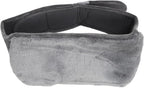 Uterus Warming Waist Belt, Dark Gray Adjustable Thick Soft Plush Cover for Hot Water Bottle, with Lengthened Hook Loop for Men Women, Keep Warm Comfortable Skin Friendly