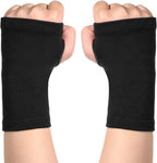 Palm Brace Wrist Support Sleeves Compressa Wrist Sleeve Hand Sleeves for Women Men Hand Brace Splint Sports Glove Wrists Braces for Typing Gardening Golf Yoga (1 Pair Black)