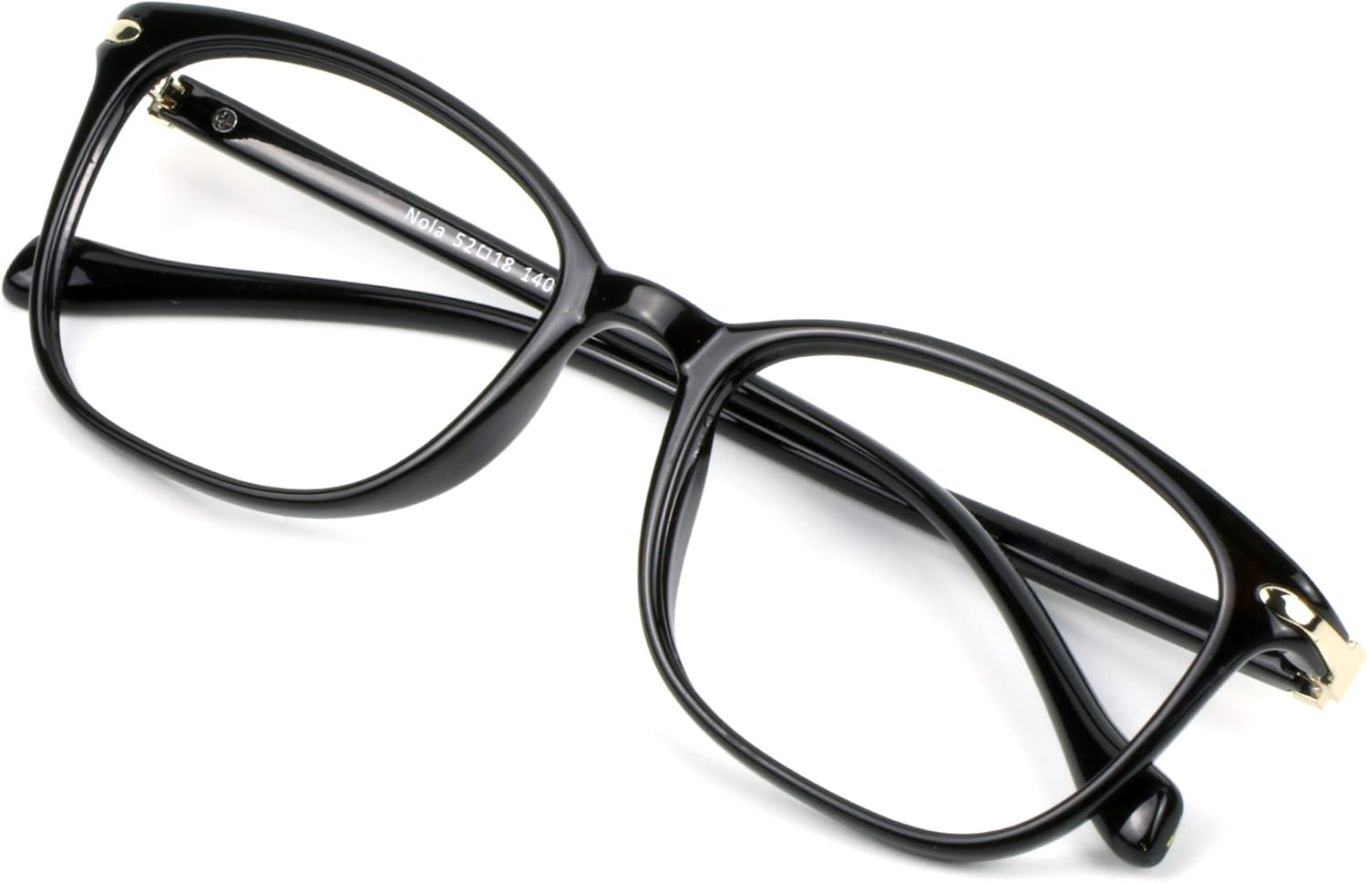 VisionGlobal Blue Light Blocking Glasses for Women Men, Computer Reading, TV Glasses, Stylish Square Frame(Black,+1.25 Magnification)