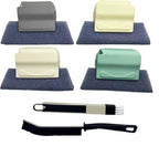 Multi-Functional Window Track Cleaner - Window Groove Cleaning Brush Tools with Corner Scraper & Detachable Brush, Portable for Crevice - Sill Scrub Brush Tool for Bathroom, Kitchen Tiles, Door Slots