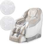 Zhehao 2 Pcs Massage Chair Plastic Cover Protector Clear Recliner Chair Cover Full Body PE Transparent Armchair Covers for Cat Dog Pet Scratch Proof Waterproof Dustproof Furniture Storage